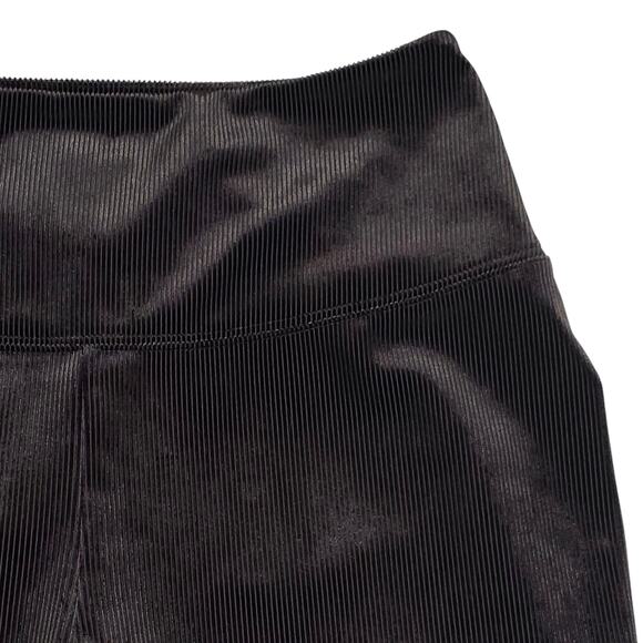 White House Black Market Leggings Womens 10 Short Black Corduroy Stretch Runway - Picture 4 of 12